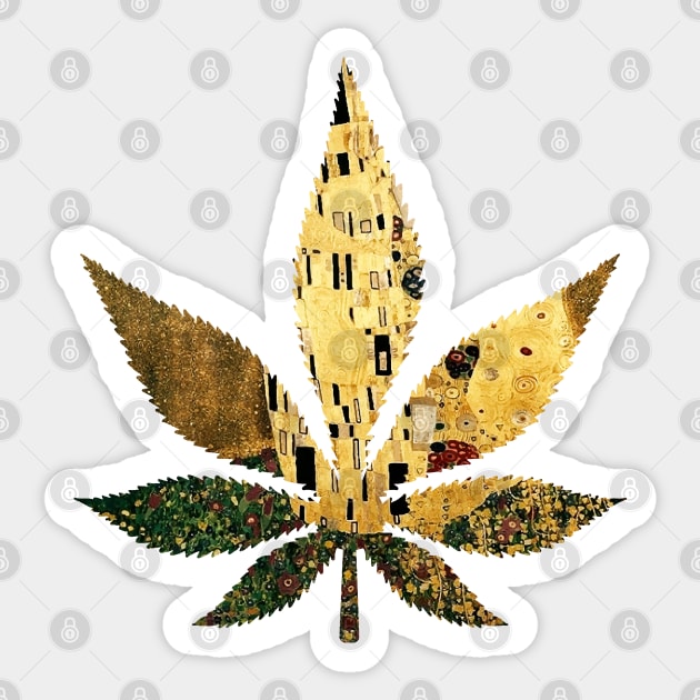 the kiss weed Sticker by Lamink